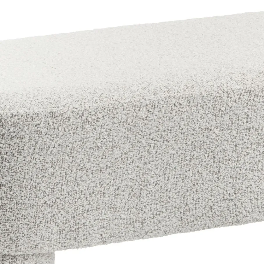 Poefs & Krukjes< Bank Evi Beige - 100x40 cm