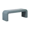 Bedaccessoires|Poefs & Krukjes< Bank Moon Blauw - 133x40 cm