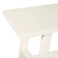 Poefs & Krukjes|Eetkamerbanken< Bank Serra Wit - 120x35 cm