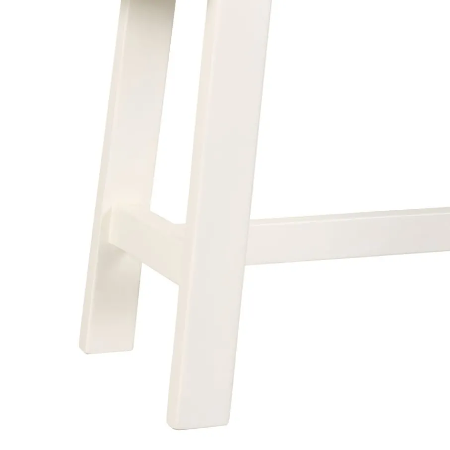 Poefs & Krukjes|Eetkamerbanken< Bank Serra Wit - 120x35 cm