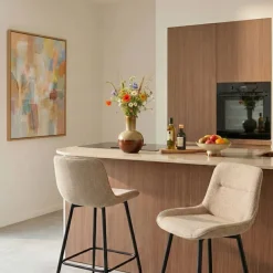 Barkrukken|Barkrukken< Barkruk Fay Beige