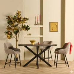 Bartafels< Bartafel Aarhus Grijs/Bruin - 140x90 cm