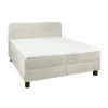 Tweepersoonsbedden|Boxsprings< Bed Bilbao Beige - 160x200 cm