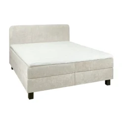 Tweepersoonsbedden|Boxsprings< Bed Bilbao Beige - 160x200 cm