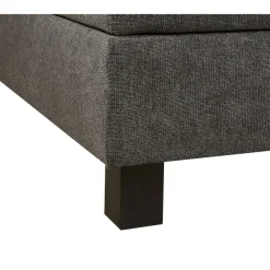 Tweepersoonsbedden|Boxsprings< Bed Bilbao Donkergrijs - 180x200 cm