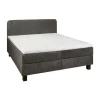 Tweepersoonsbedden|Boxsprings< Bed Bilbao Donkergrijs - 160x200 cm