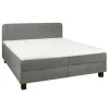 Boxsprings< Bed Bilbao Grijs - 180x200 cm