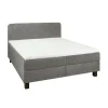 Boxsprings< Bed Bilbao Grijs - 160x200 cm