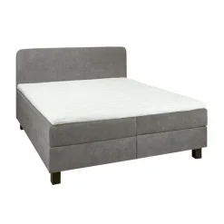 Boxsprings< Bed Bilbao Grijs - 160x200 cm