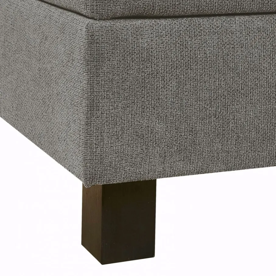 Boxsprings< Bed Bilbao Grijs - 160x200 cm