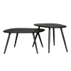 Bijzettafels< Bijzettafel Comporta Zwart - set 2 stuks