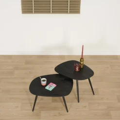 Bijzettafels< Bijzettafel Comporta Zwart - set 2 stuks