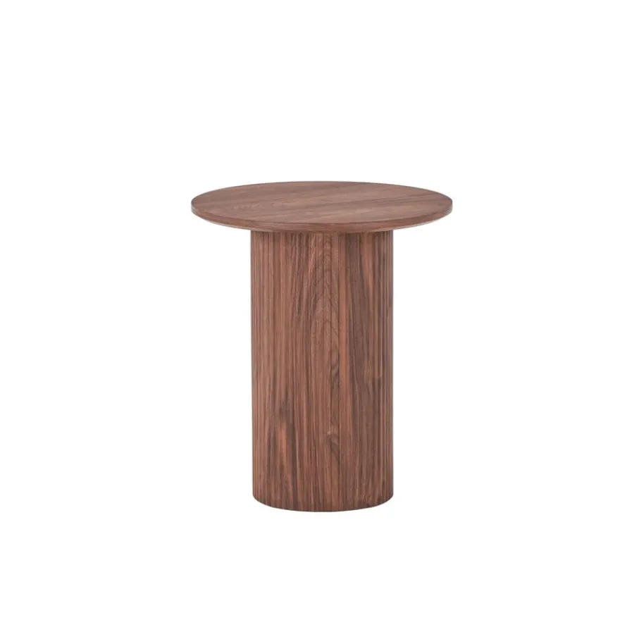 Bijzettafels< Bijzettafel Misk Bruin - Ø 40 cm