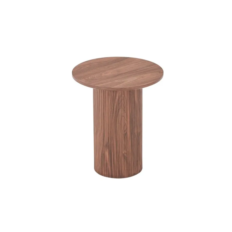 Bijzettafels< Bijzettafel Misk Bruin - Ø 40 cm
