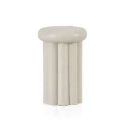 Bijzettafels< Bijzettafel Mora Greige - Ø 28 cm