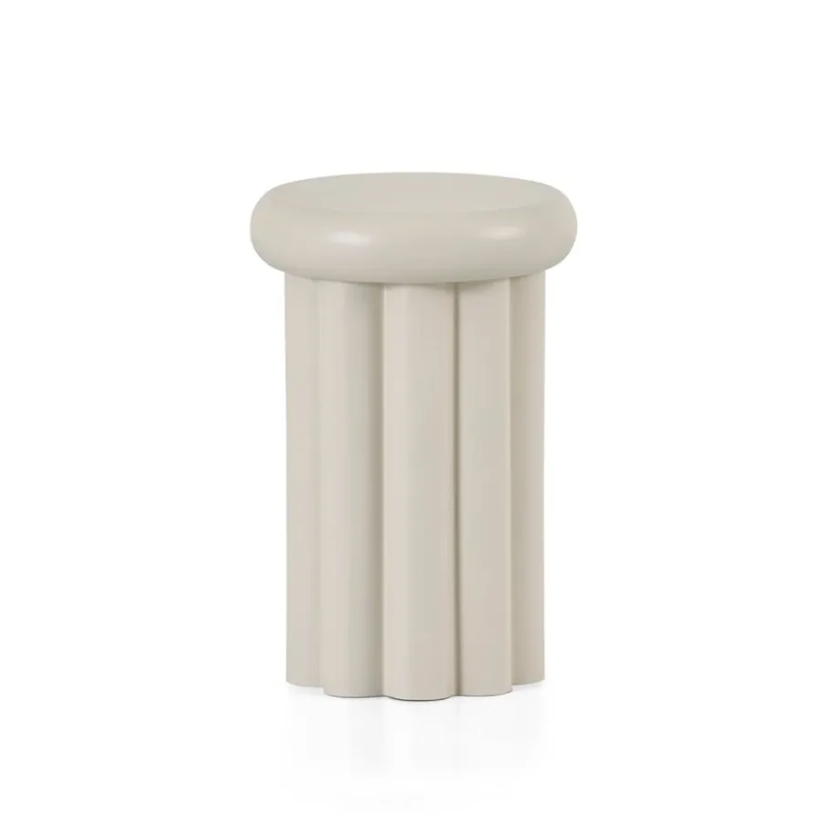 Bijzettafels< Bijzettafel Mora Greige - Ø 28 cm