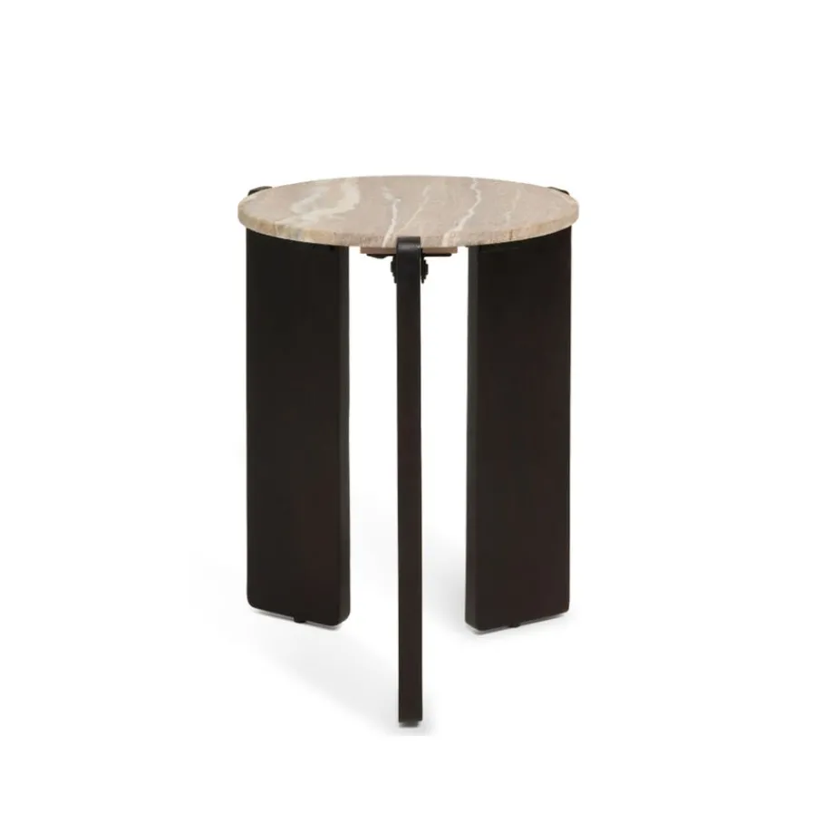 Bijzettafels< Bijzettafel Olif Bruin - Ø 44 cm