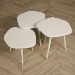 Bijzettafels< Bijzettafel Saumur Wit - set 3 stuks