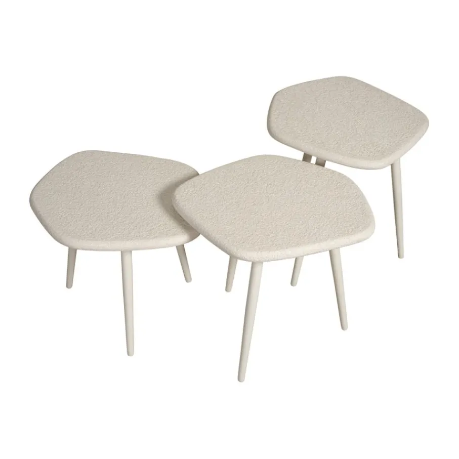 Bijzettafels< Bijzettafel Saumur Wit - set 3 stuks
