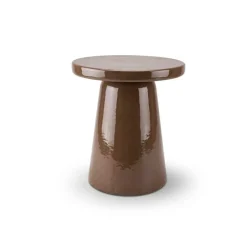 Bijzettafels< Bijzettafel Valence Donkerbruin - Ø 40 cm
