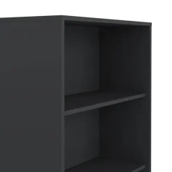 Opbergkasten< Boekenkast Bram Donkergrijs - 80x124x35 cm