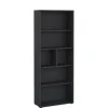 Boekenkasten|Wandkasten< Boekenkast Bram Donkergrijs - 80x205x35 cm