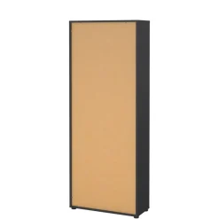Boekenkasten|Wandkasten< Boekenkast Bram Donkergrijs - 80x205x35 cm