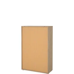 Opbergkasten< Boekenkast Bram Eiken / Wit - 80x124x35 cm