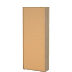 Opbergkasten< Boekenkast Bram Eiken / Wit - 80x205x35 cm