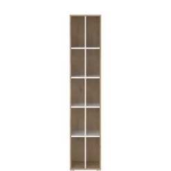 Boekenkasten|Wandkasten< Boekenkast Bram Eiken / Wit - 41x205x35 cm