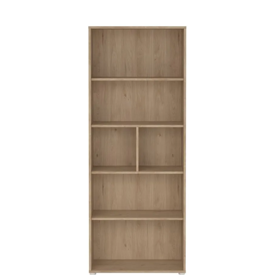 Opbergkasten< Boekenkast Bram Eiken - 80x205x35 cm