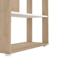 Boekenkasten|Wandkasten< Boekenkast Bram Eiken - 80x205x35 cm