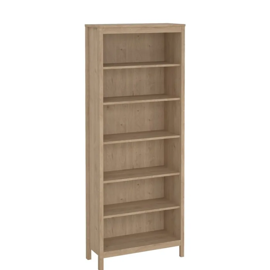 Opbergkasten< Boekenkast Dallas Eiken - 78x199x33 cm