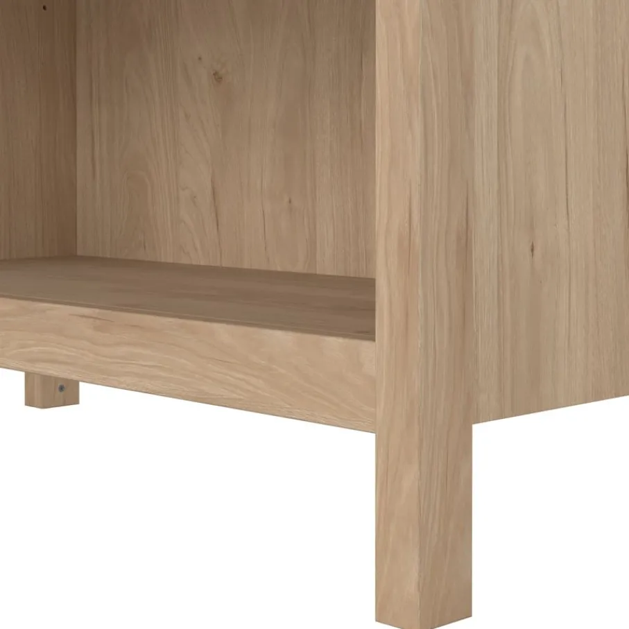 Opbergkasten< Boekenkast Dallas Eiken - 78x199x33 cm