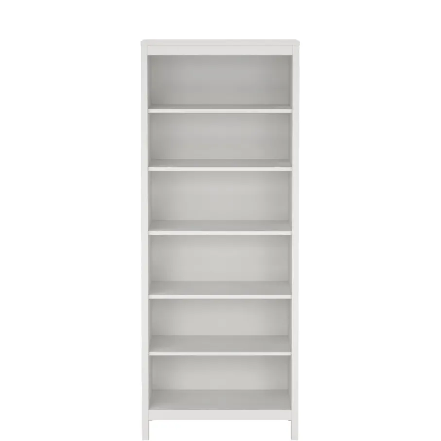 Opbergkasten< Boekenkast Dallas Wit - 78x199x33 cm