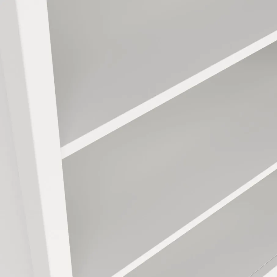Opbergkasten< Boekenkast Dallas Wit - 78x199x33 cm