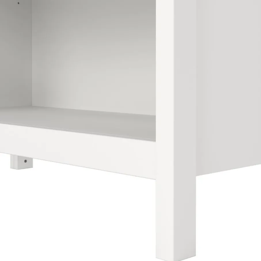 Opbergkasten< Boekenkast Dallas Wit - 78x199x33 cm