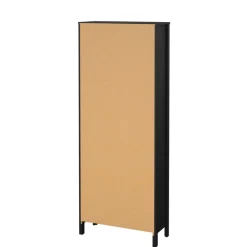 Opbergkasten< Boekenkast Dallas Zwart - 78x199x33 cm