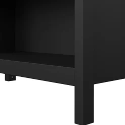 Opbergkasten< Boekenkast Dallas Zwart - 78x199x33 cm