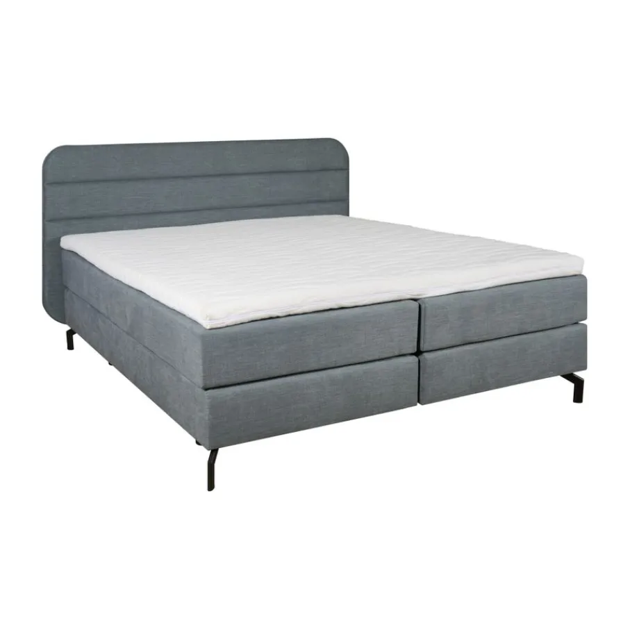 Boxsprings< Boxspring Barcelona Blauw - 180x200 cm