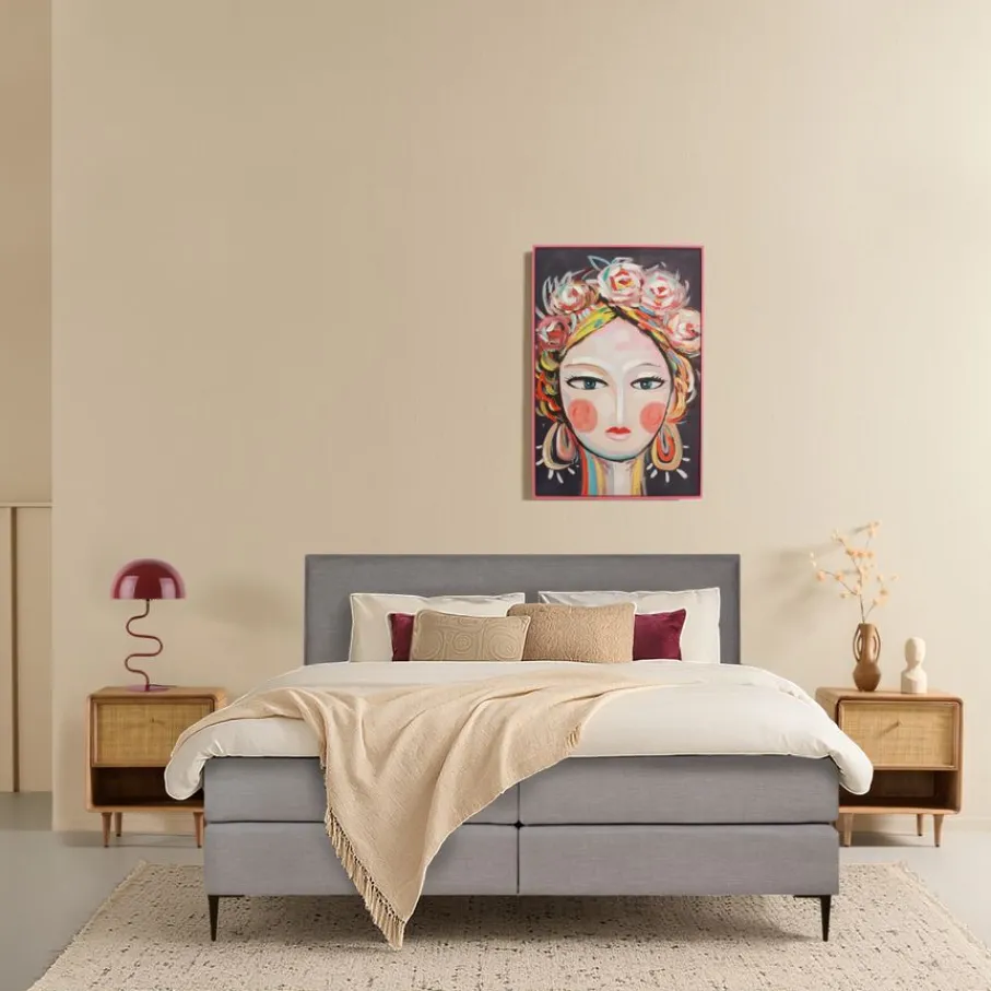 Boxsprings< Boxspring Barcelona Grijs - 180x200 cm