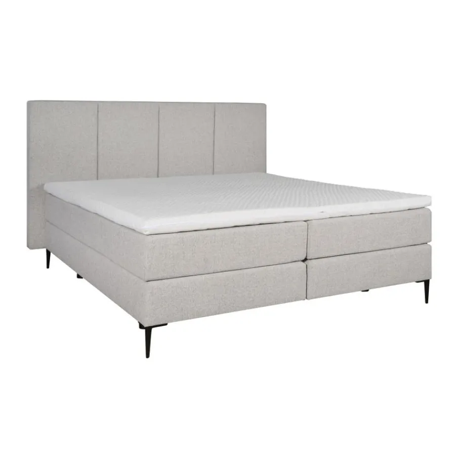 Boxsprings< Boxspring Madrid Lichtgrijs - 180x200 cm