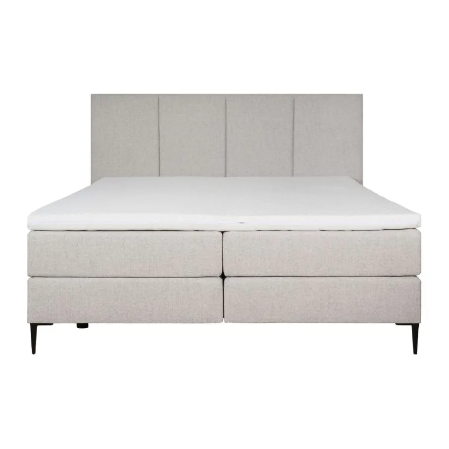 Boxsprings< Boxspring Madrid Lichtgrijs - 180x200 cm