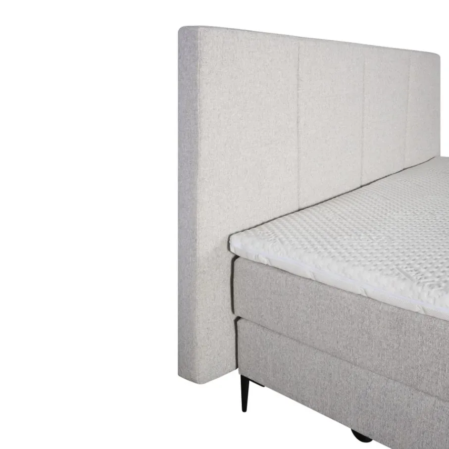Boxsprings< Boxspring Madrid Lichtgrijs - 180x200 cm