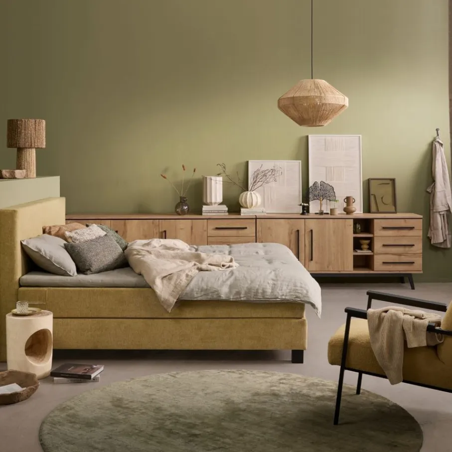 Boxsprings< Boxspring Valencia Geel - 180x200 cm