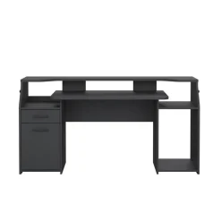 Bureaus< Bureau Boston Donkergrijs - 171x90x63 cm