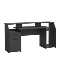 Bureaus< Bureau Boston Donkergrijs - 171x90x63 cm