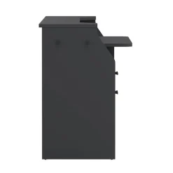 Bureaus< Bureau Boston Donkergrijs - 171x90x63 cm