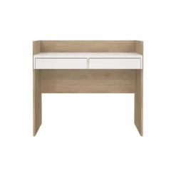 Bureaus< Bureau Boston Eiken / Wit - 103x89x56 cm