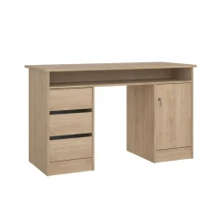 Bureaus< Bureau Boston Eiken - 126x76x55 cm